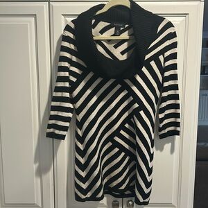 Black and Gold Tunic Sweater